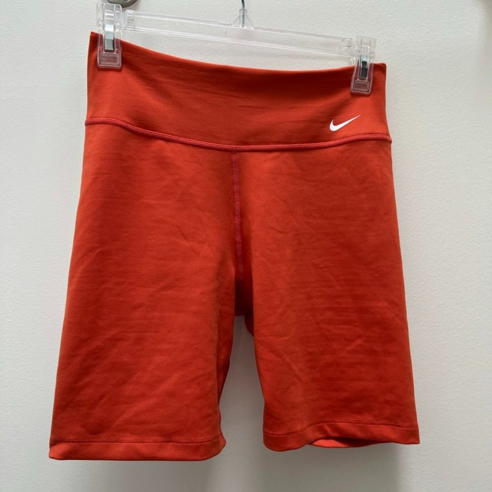 Orange Nike Bike Shorts- Women's Size Medium